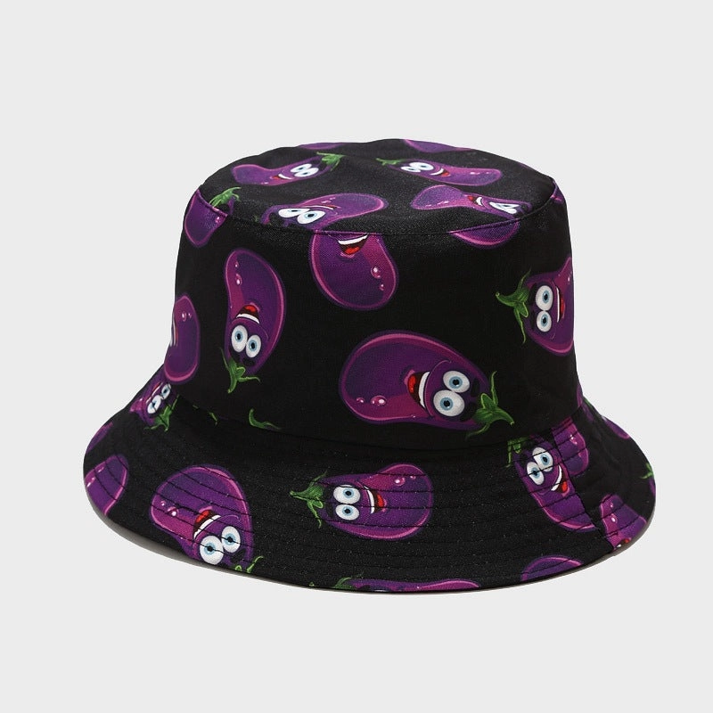 Wholesale Cotton Polyester Vegetable Pattern Bucket Hat