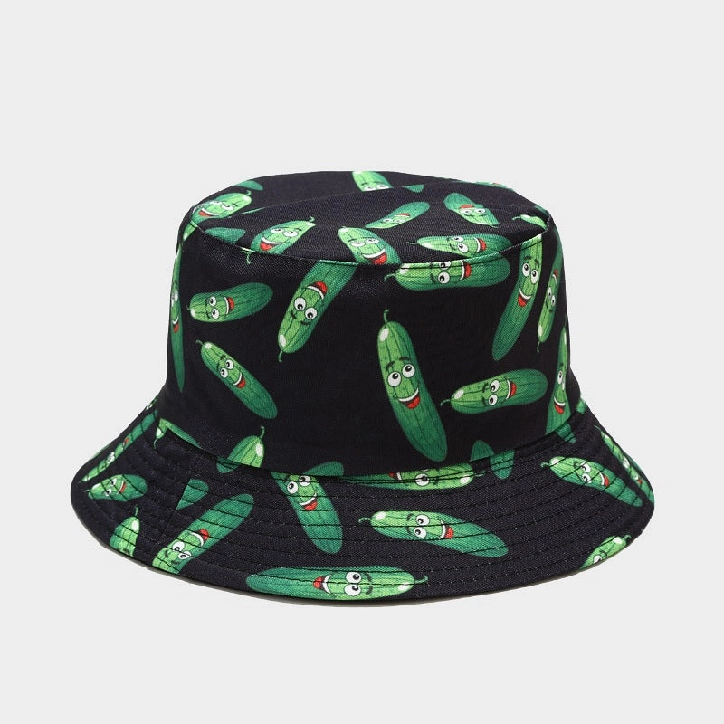Wholesale Cotton Polyester Vegetable Pattern Bucket Hat
