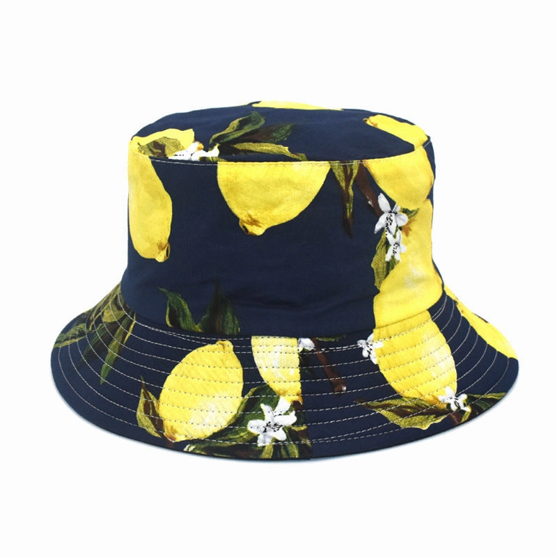 Wholesale Cotton Printing Sunflower Fisherman Hat