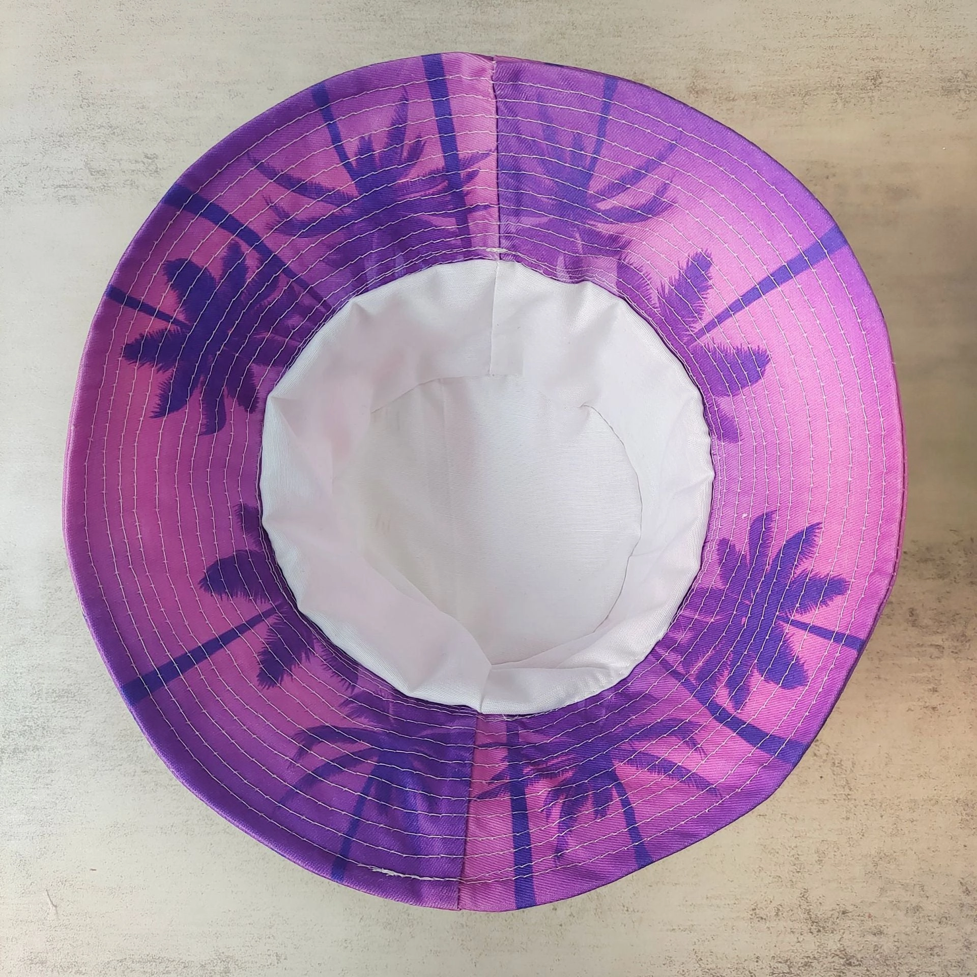 Wholesale Cotton Purple Beach Bucket Hat