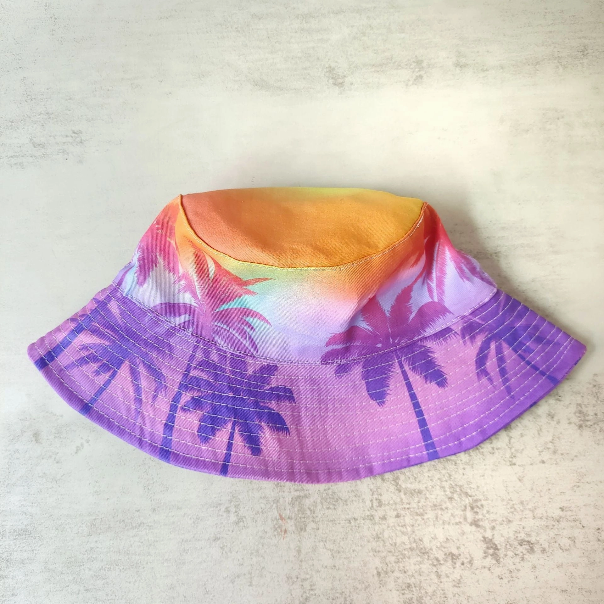 Wholesale Cotton Purple Beach Bucket Hat