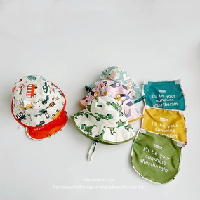 Wholesale Cotton Quick Dry Kids Printed Bucket Hat