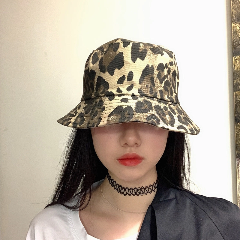 Wholesale Cotton Reversible Leopard Bucket Hat