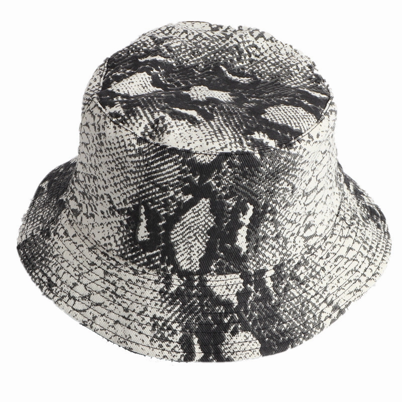 Wholesale Cotton Reversible Snakeskin Bucket Hat