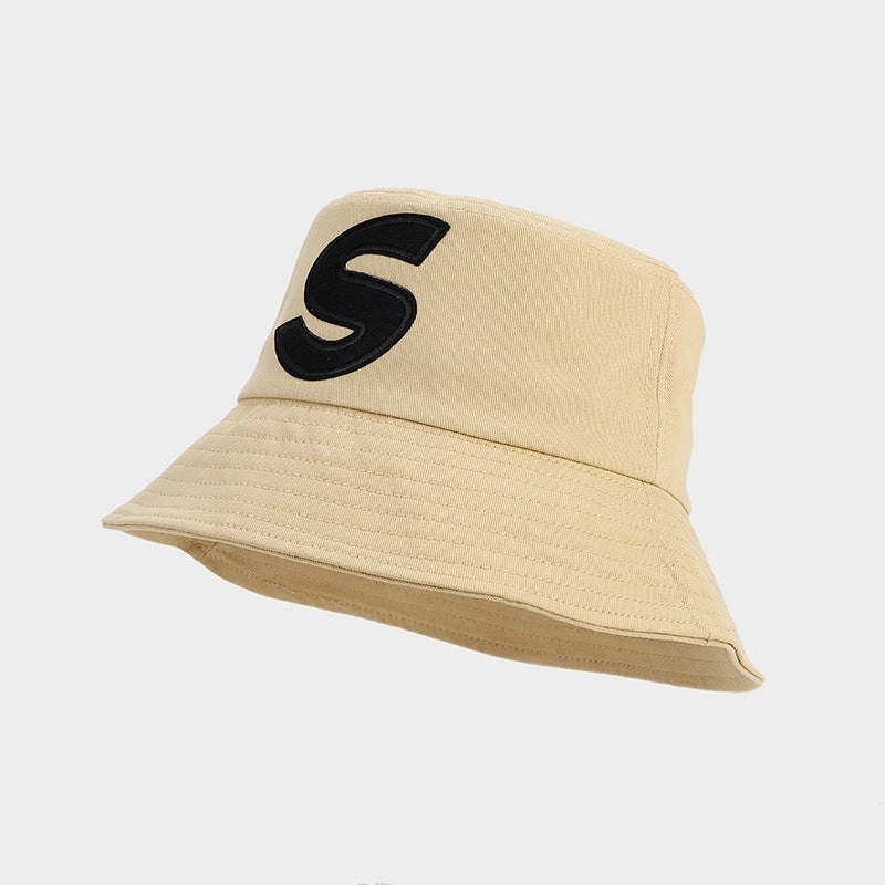 Wholesale Cotton S Letter Bucket Hat