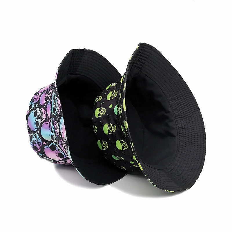 Wholesale Cotton Skull Print Bucket Hat