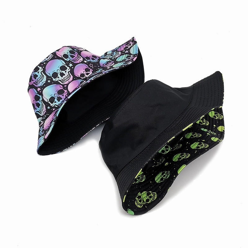 Wholesale Cotton Skull Print Bucket Hat