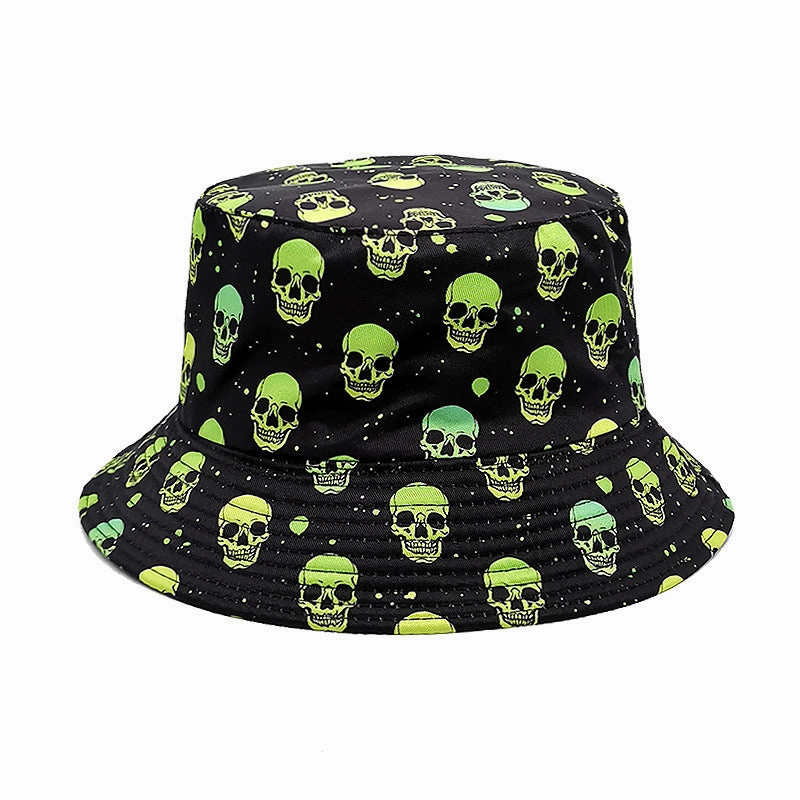 Wholesale Cotton Skull Print Bucket Hat