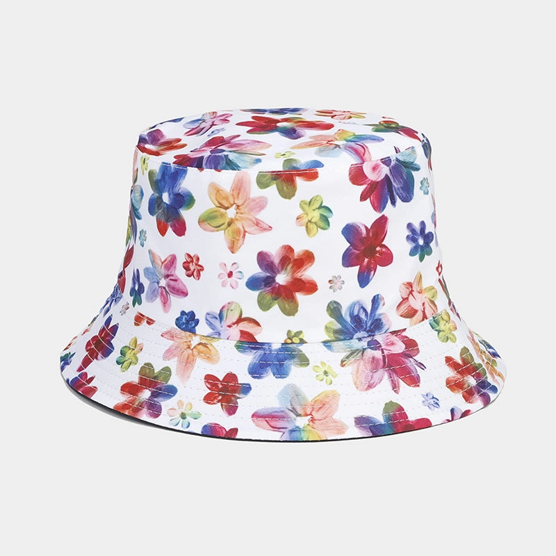 Wholesale Cotton Small Floral Pattern Reversible Bucket Hat