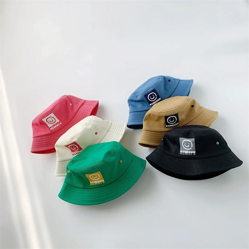 Wholesale Cotton Smiley Kids Bucket Hat