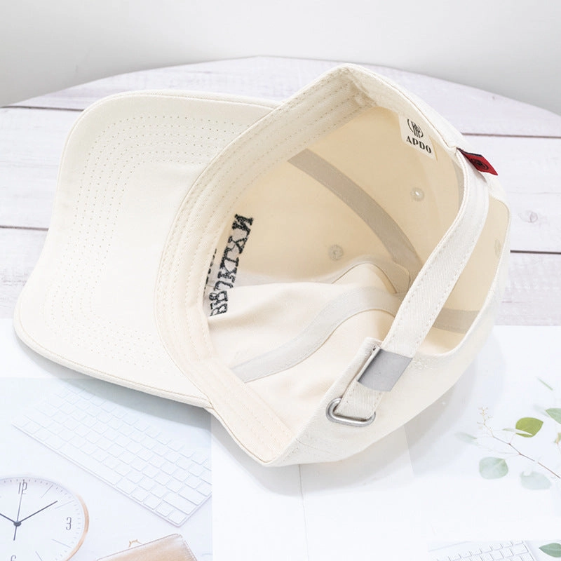 Wholesale Cotton Soft Top Vintage Embroidered Letters Baseball Cap