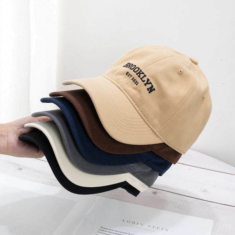 Wholesale Cotton Soft Top Vintage Embroidered Letters Baseball Cap