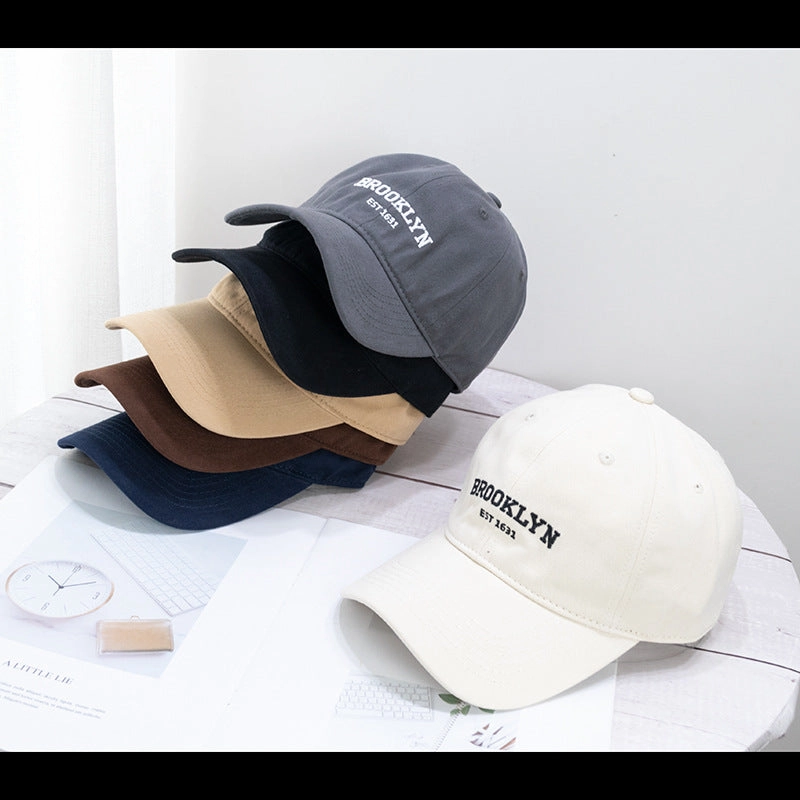 Wholesale Cotton Soft Top Vintage Embroidered Letters Baseball Cap