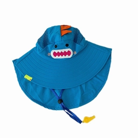 Wholesale Cotton Summer Children's Neck Protector Sunshade Bucket Hat