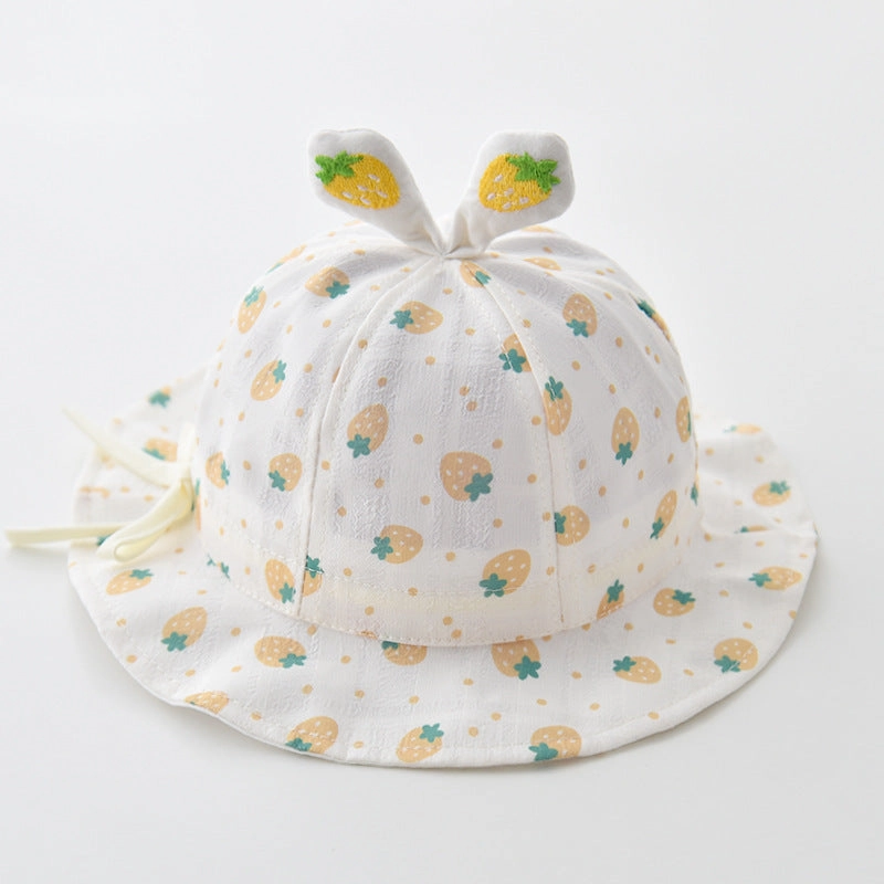 Wholesale Cotton Summer Thin Drawstring Adjustable Children's Fisherman Hat