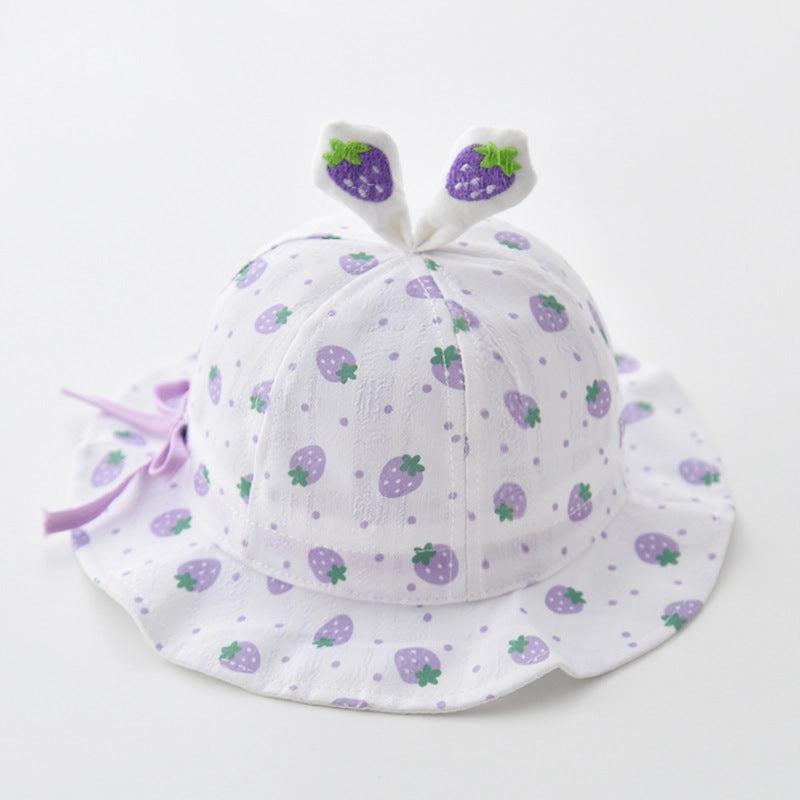 Wholesale Cotton Summer Thin Drawstring Adjustable Children's Fisherman Hat