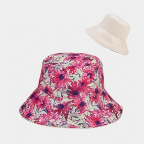 Wholesale Cotton Sunflower Pattern Bucket Hat