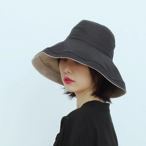 Wholesale Cotton Sunscreen Big Brim Fisherman Hat