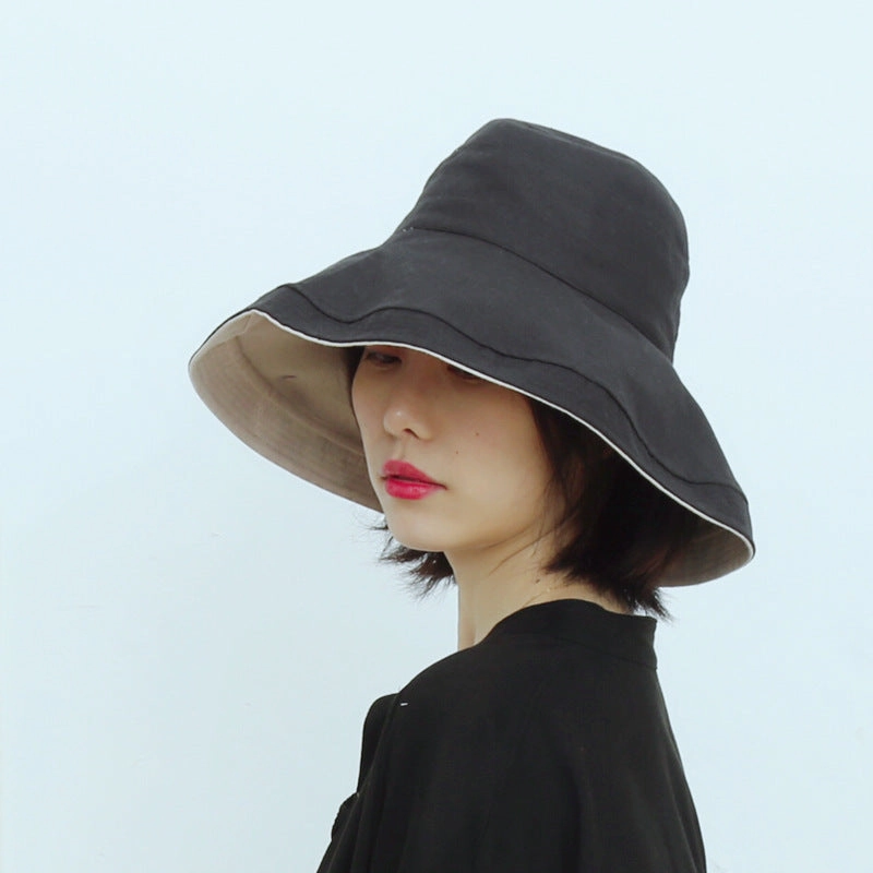 Wholesale Cotton Sunscreen Big Brim Fisherman Hat