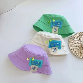 Wholesale Cotton Thin Kids Bucket Hat