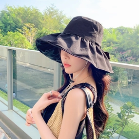 Wholesale Cotton UV Protection Vinyl Bucket Hat