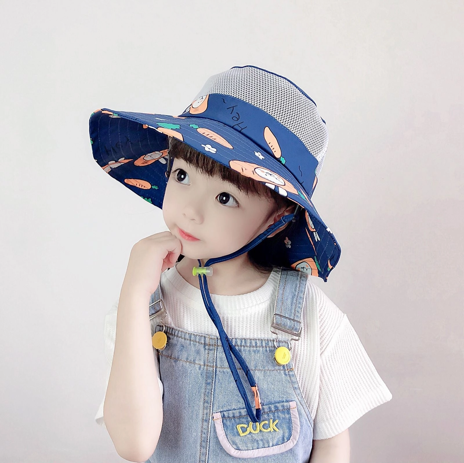 Wholesale Cotton UV Resistant Children's Fisherman Hats