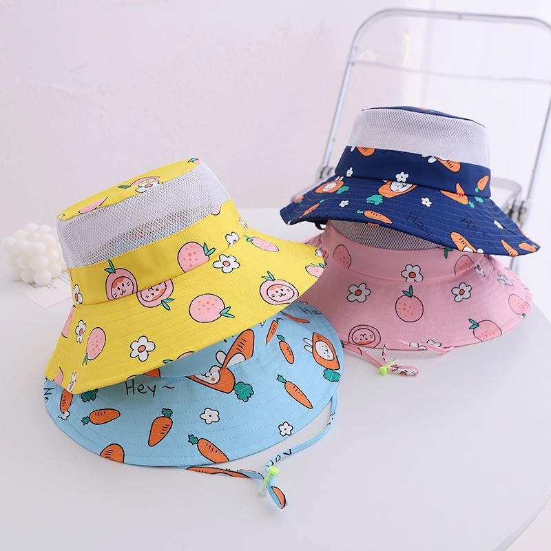 Wholesale Cotton UV Resistant Children's Fisherman Hats