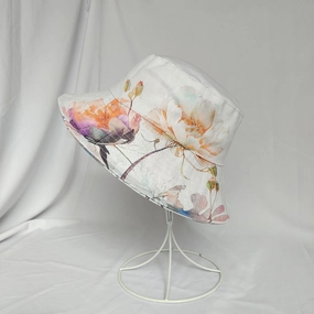 Wholesale Cotton Watercolor Print Patchwork Bucket Hat
