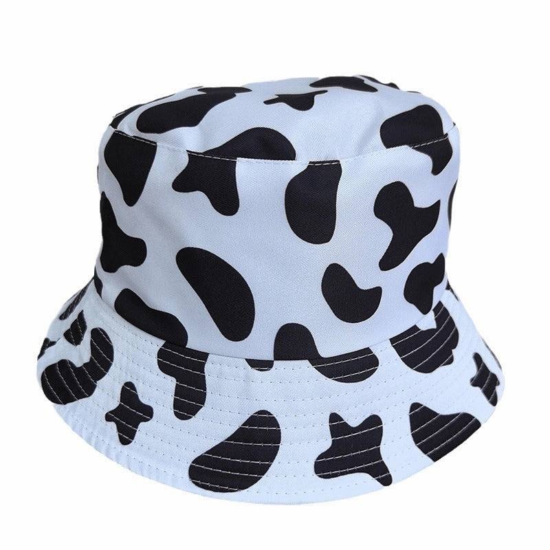 Wholesale Cow Black and White Pattern Reversible Bucket Hat
