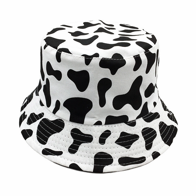 Wholesale Cow Pattern Printed Polyester Fisherman Hats