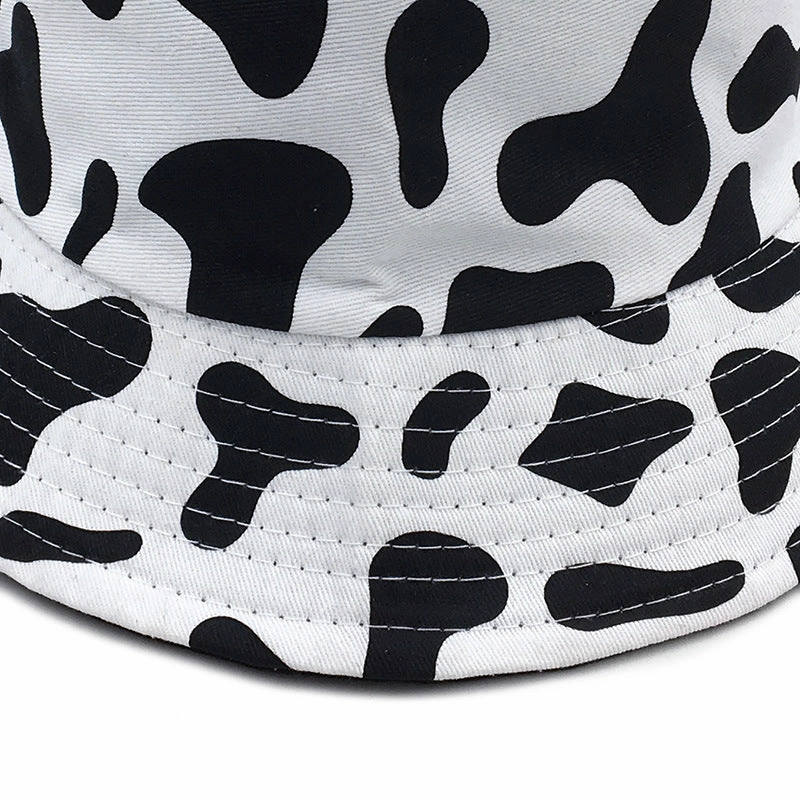 Wholesale Cow Pattern Printed Polyester Fisherman Hats