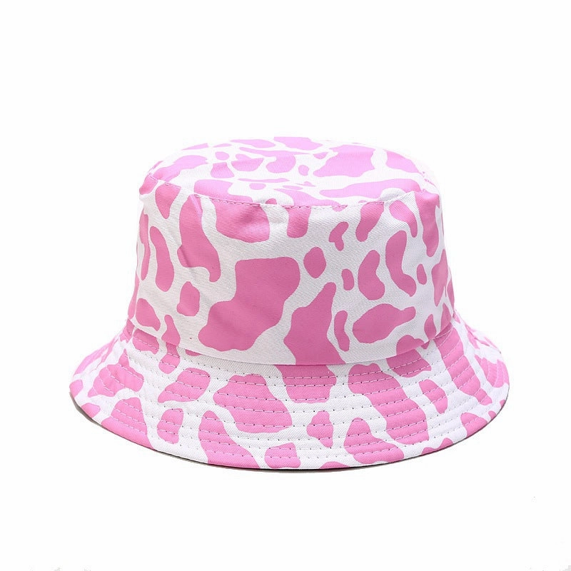 Wholesale Cow Print Double-sided Bucket Hat