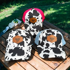 Wholesale Cowhide Leather Label Breathable Mesh Outdoor Travel Sun Protection Cap