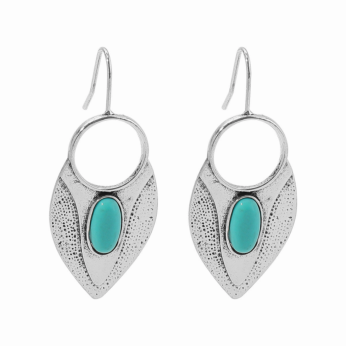 Wholesale Creative Ethnic Retro Geometric Lace Five-pointed Star Earrings