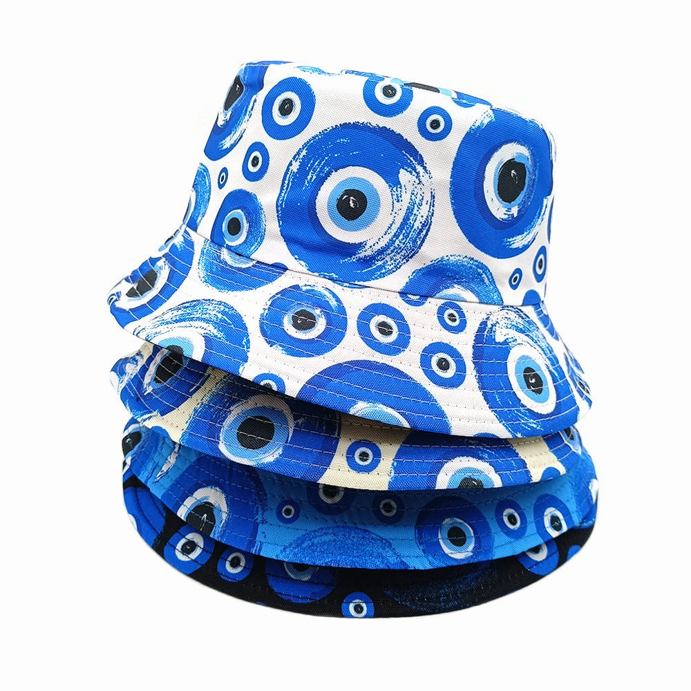 Wholesale Creative Eye Pattern All-match Sun Protection Bucket Hat