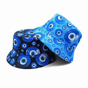Wholesale Creative Eye Pattern All-match Sun Protection Bucket Hat
