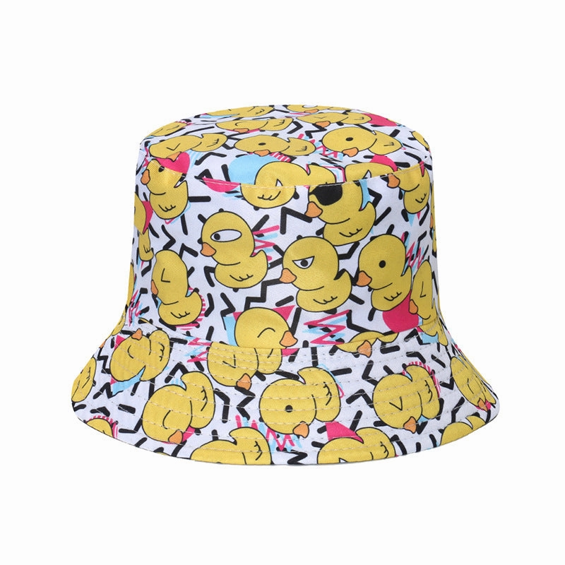 Wholesale Cute and Super Cute Cartoon Little Yellow Duck Fisherman Hat