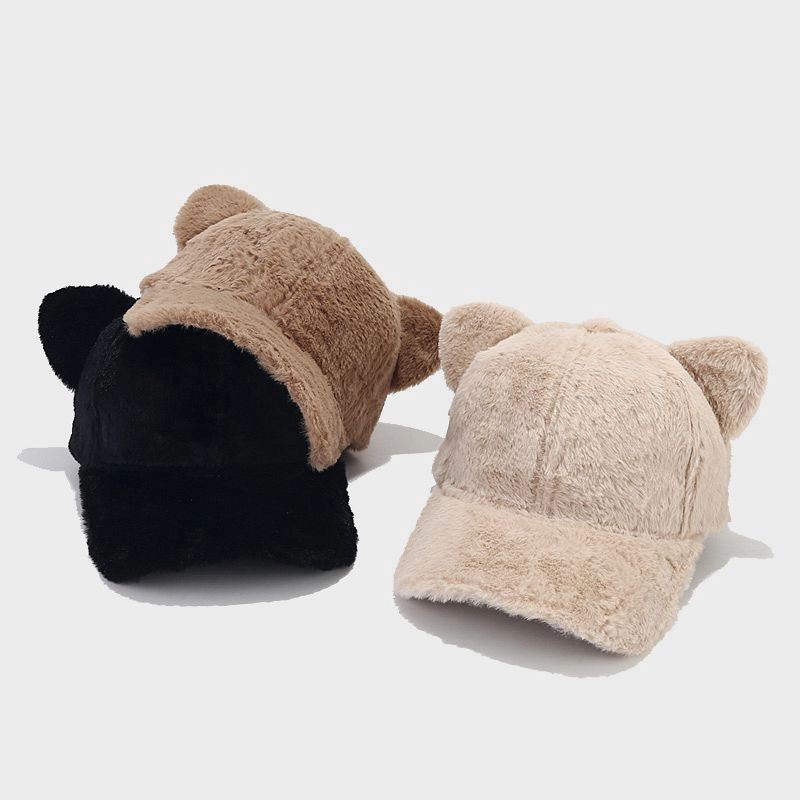 Wholesale cute cartoon light board cat ears baseball cap