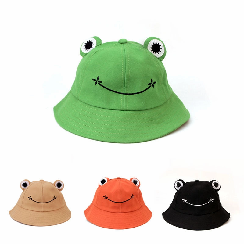 Wholesale Cute Frog Cotton Bucket Hat