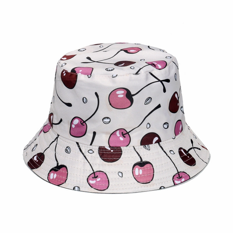 Wholesale Cute Fruit Print Polyester Bucket Hat