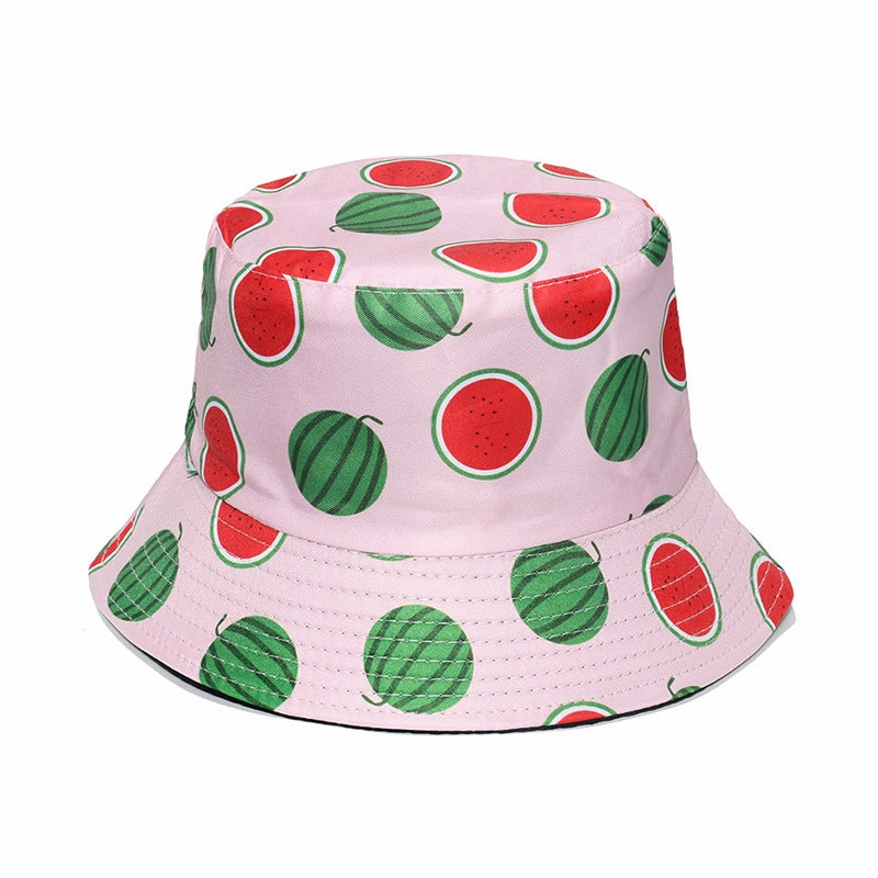 Wholesale Cute Fruit Print Polyester Bucket Hat