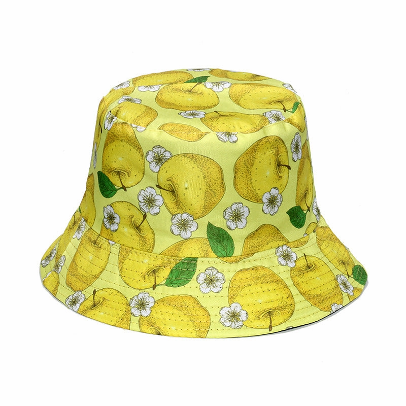 Wholesale Cute Fruit Print Polyester Bucket Hat