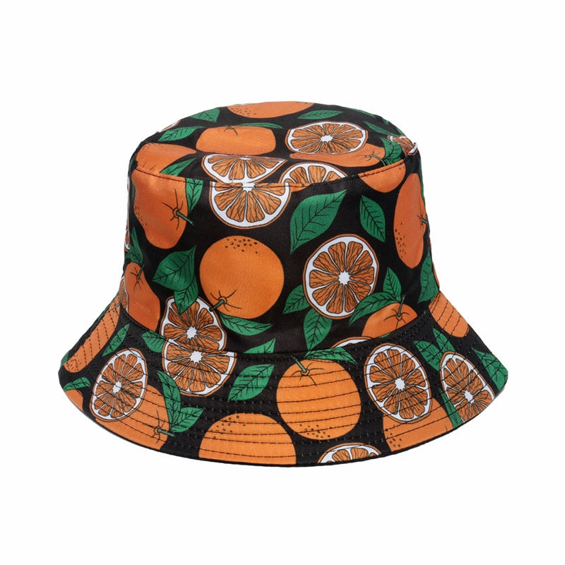 Wholesale Cute Fruit Print Polyester Bucket Hat