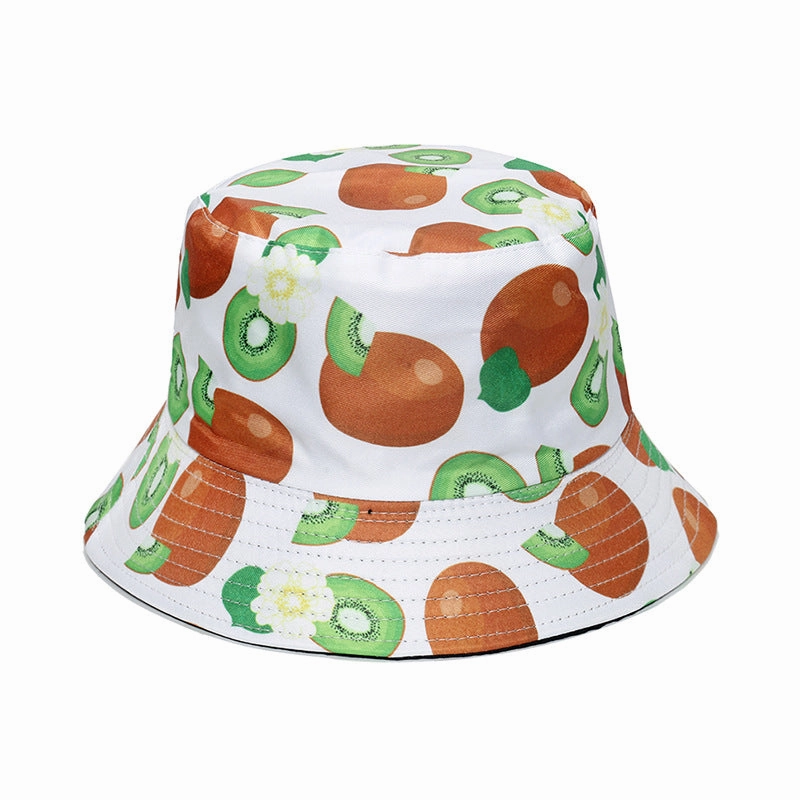 Wholesale Cute Fruit Print Polyester Bucket Hat