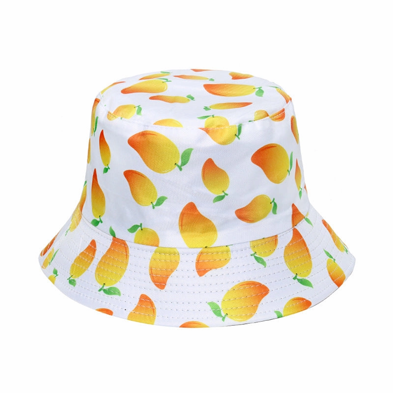 Wholesale Cute Fruit Print Polyester Bucket Hat