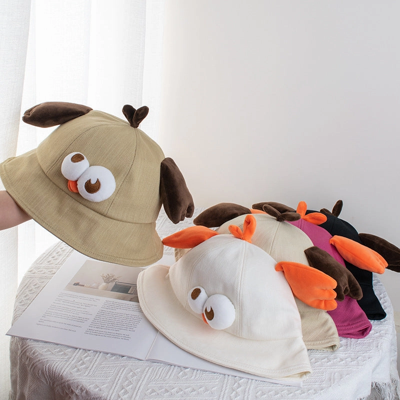 Wholesale Cute funny cartoon ugly cute little chicken fisherman hat