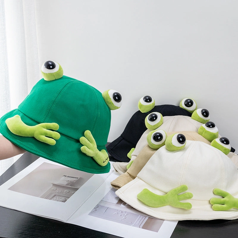 Wholesale Cute Sweet Frog Eyes Bucket Hat