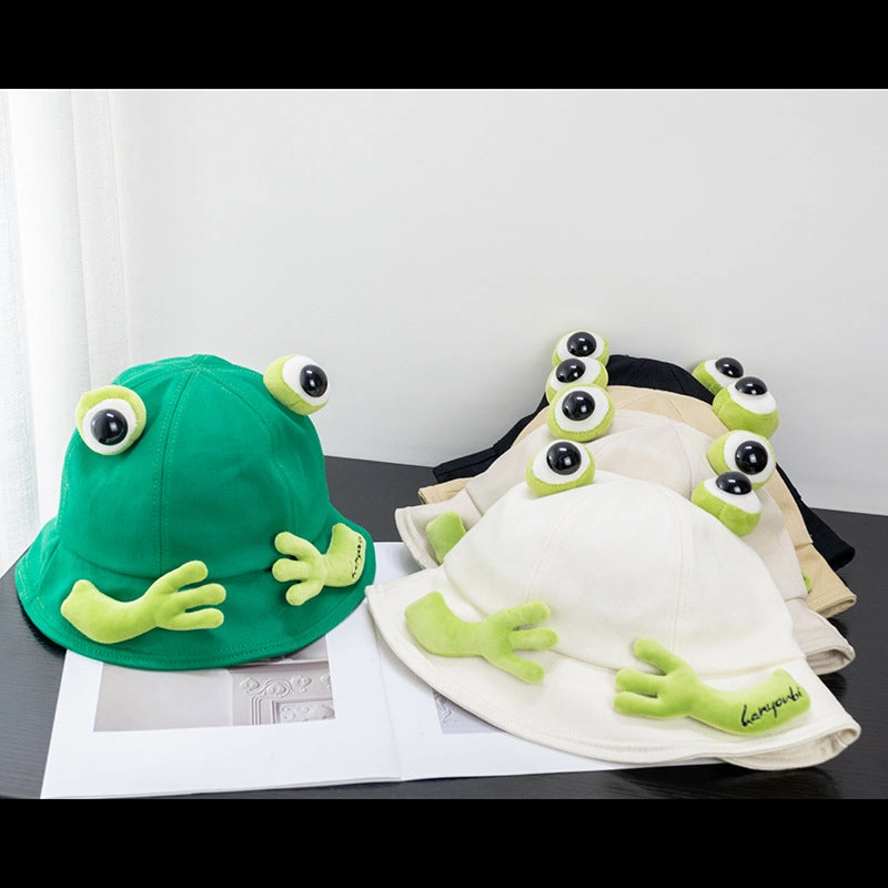 Wholesale Cute Sweet Frog Eyes Bucket Hat
