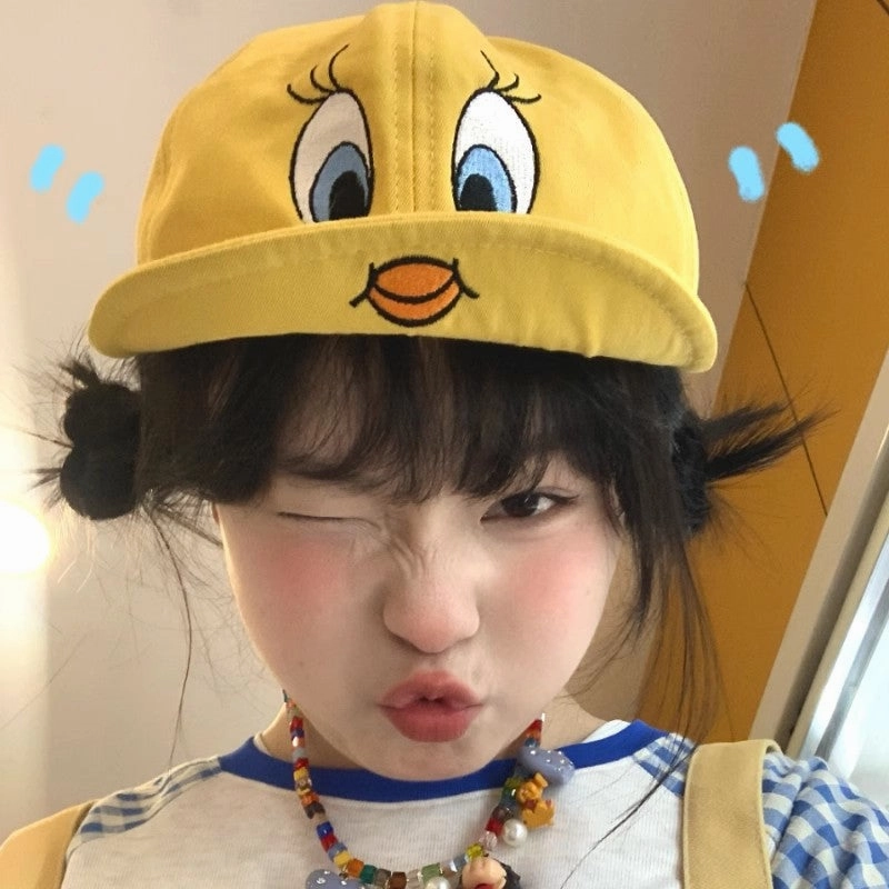 Wholesale Cute yellow duck embroidered baseball cap