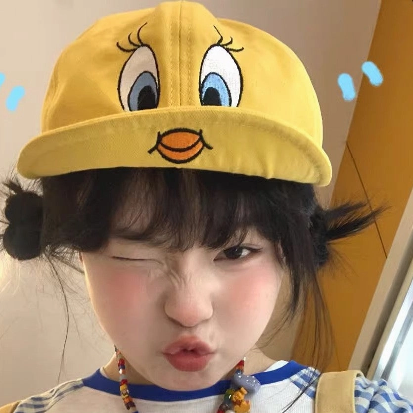 Wholesale Cute yellow duck embroidered baseball cap